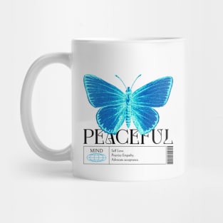 Retro Peaceful Mind Mental Health Reminder Mug